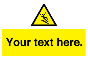 Custom Slippery Stairs Sign